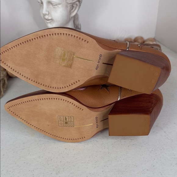 Dolce Vita Women's Lassie Western Boot Sz 8.5 Tan/ Multi - Picture 6 of 12